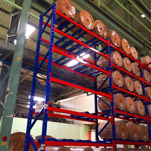 Reel and roll storage racking for cables and paper rolls